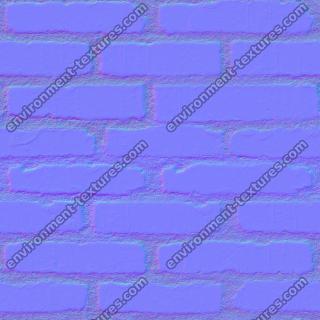 seamless wall bricks normal map 0008